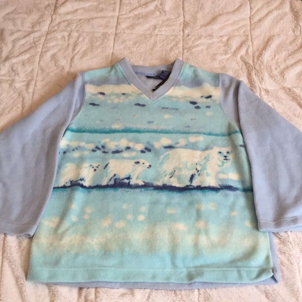 Catalina brand polar bears fleece v-neck